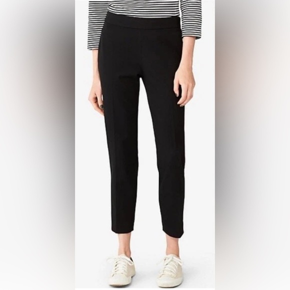 NEW Kate Spade Saturday The Pipeline Pants Size 12 Black Neutral Office Casual - Picture 1 of 9